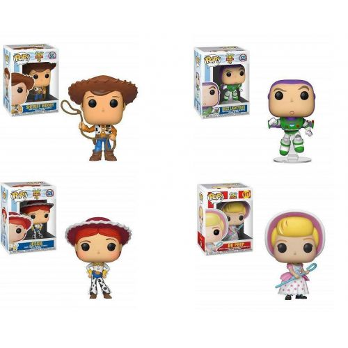 펀코 FunKo Toy Story 4 Vinyl Figure Set: Woody, Buzz, Jessie, and Bo Peep