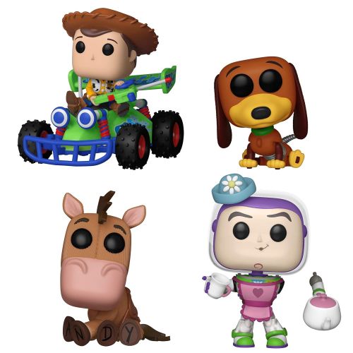 펀코 Funko Movies: Pop! Toy Story Collectors Set - Slinky Dog, Mrs. Nesbit, Bullseye, Wood with RC