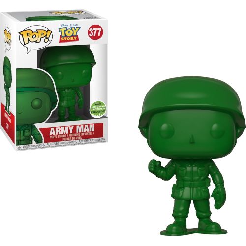 펀코 Funko Army Man (2018 Spring Con Exclusive): Disney Pixar Toy Story x POP! Vinyl Figure + 1 Classic Disney Trading Card Bundle [#377 / 28445]