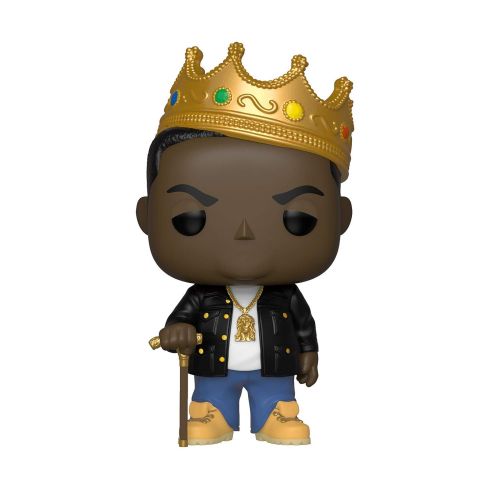 펀코 Funko Pop Rocks: Music - Notorious B.I.G. with Crown Collectible Figure, Multicolor