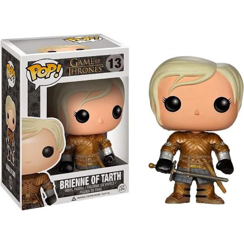 펀코 Brienne of Tarth: Game of Thrones x Funko POP! Vinyl Figure & 1 POP! Compatible PET Plastic Graphical Protector Bundle [#013 / 04017 - B]