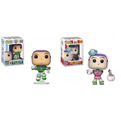 펀코 Funko Toy Story 4 Vinyl Figure Set: Buzz Light-Year and Mrs. Nesbit