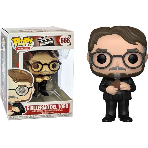 펀코 Funko Guillermo Del Toro: x POP! Movies Director Vinyl Figure & 1 POP! Compatible PET Plastic Graphical Protector Bundle [#666 / 31839 - B]