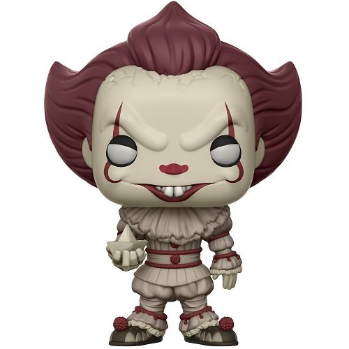 펀코 Funko Pennywise [w/ Boat] (Chase Edition): It x POP! Movies Vinyl Figure & 1 POP! Compatible PET Plastic Graphical Protector Bundle [#472 / 20176 - B]