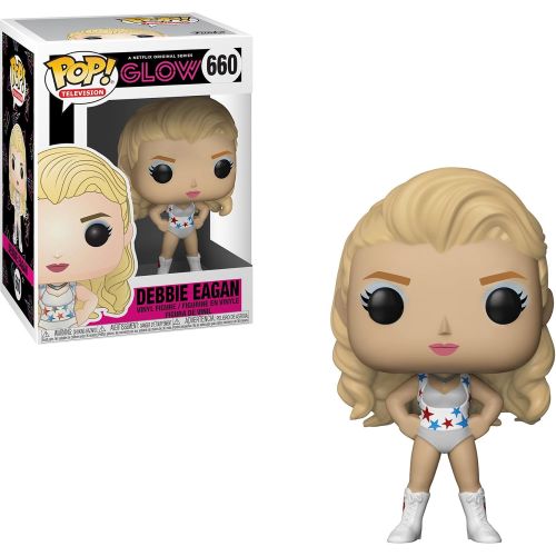 펀코 Debbie Eagan: Glow x Funko POP! TV Vinyl Figure + 1 American TV Themed Trading Card Bundle [#660 / 30652]