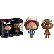 Funko Dustin & Lucas Vynl. x Stranger Things Vinyl Figure Set + 1 American TV Themed Trading Card Bundle (21969)