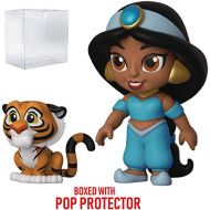 Funko 5 Star Disney: Aladdin - Jasmine with Rajah Action Figure (Includes Pop Box Protector Case)