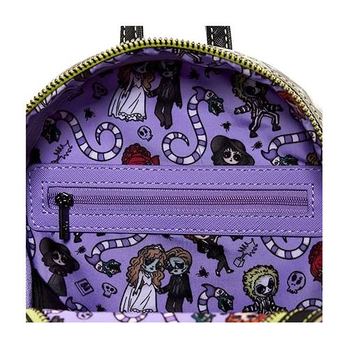 펀코 Loungefly Beetlejuice Tarot Cards Mini-Backpack, Amazon Exclusive