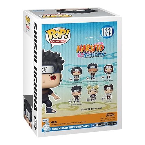 펀코 Funko Pop! Animation: Naruto: Shippuden - Shisui Uchiha with Kunai, Glow in The Dark, Amazon Exclusive