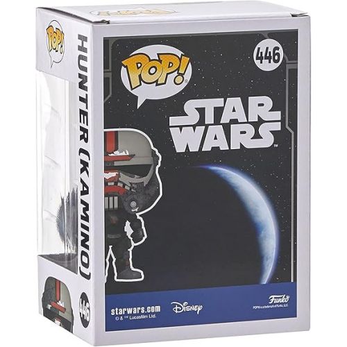 펀코 Funko Pop! Star Wars: Across The Galaxy - Hunter with Pin, Amazon Exclusive