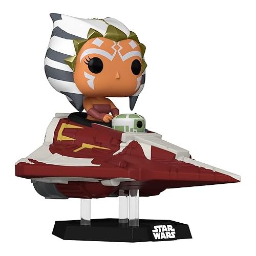 펀코 Funko Pop! Ride Super Deluxe: Star Wars Hyperspace Heroes - Ahsoka Tano in Delta 7 Jedi Starfighter, Amazon Exclusive