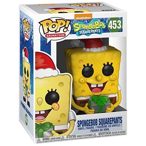 펀코 Funko Pop Animation: Spongebob Squarepants - Holiday Spongebob Collectible Figure, Multicolor