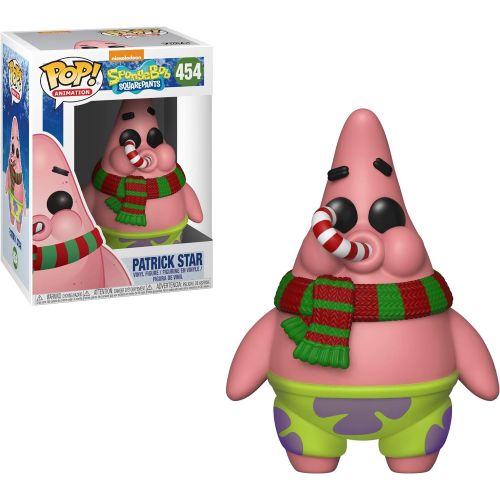 펀코 Funko Pop Animation: Spongebob Squarepants- Holiday Patrick Collectible Figure, Multicolor