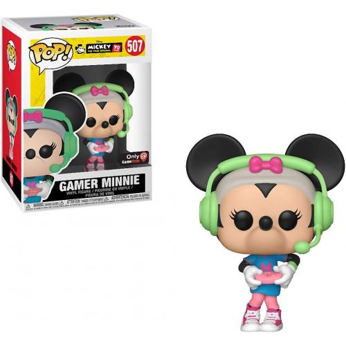 펀코 Funko Gamer Minnie (GameStop Exclusive): Mickey’s 90th Anniversary x POP! Disney Vinyl Figure & 1 POP! Compatible PET Plastic Graphical Protector Bundle [#507 / 37004 B]