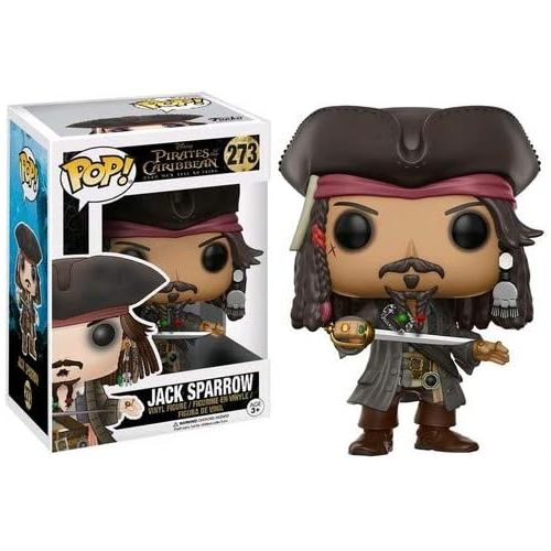 펀코 Funko POP Disney Pirates of The Caribbean Jack Sparrow Action Figure,Brown