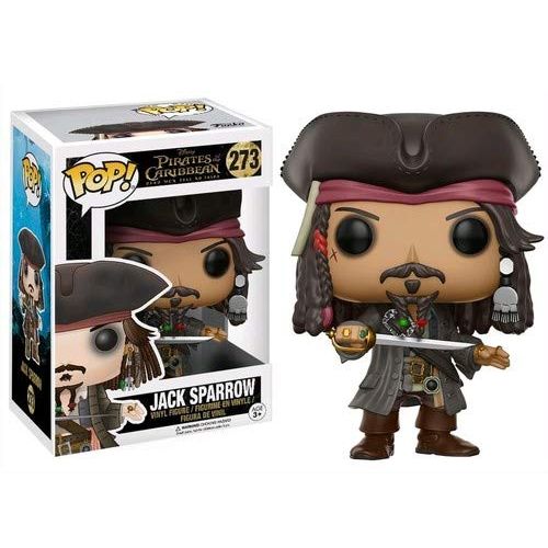 펀코 Funko POP Disney Pirates of The Caribbean Jack Sparrow Action Figure,Brown
