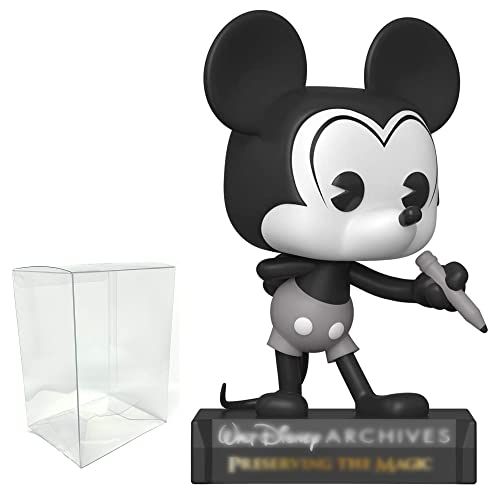 펀코 Funko Pop Bundle 1 Disney: Archives Plane Crazy Mickey Vinyl Figure with PET Plastic Box Protecter