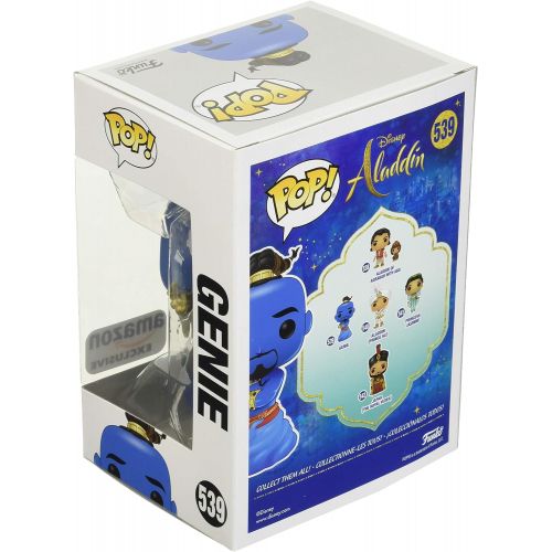 펀코 Funko Pop Disney: Aladdin Live Action Genie (Glow in The Dark) Amazon Exclusive, Multicolor