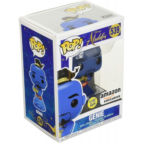 펀코 Funko Pop Disney: Aladdin Live Action Genie (Glow in The Dark) Amazon Exclusive, Multicolor