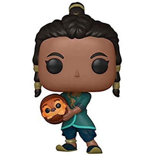 펀코 Funko POP Disney: Raya and The Last Dragon ? Raya and Baby Tuk Tuk Vinyl Figure, Amazon Exclusive, Multicolor, 4 Inches (50555)