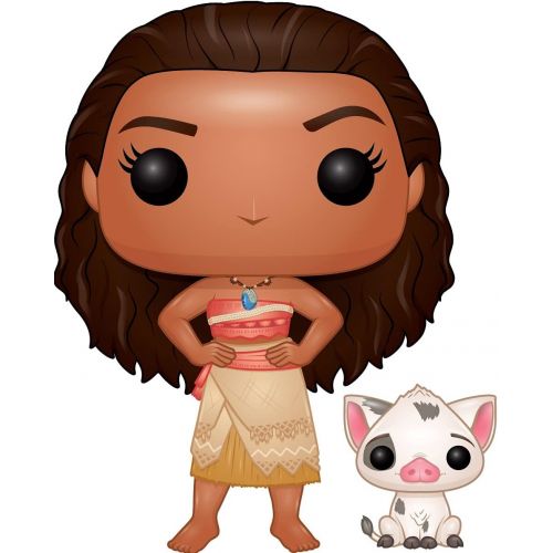 펀코 Funko POP Disney: Moana Moana & Pua Action Figure , Brown , Standard