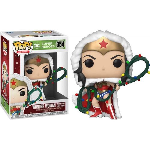 펀코 Funko Pop! DC Heroes: DC Holiday Wonder Woman with String Light Lasso Vinyl Figure