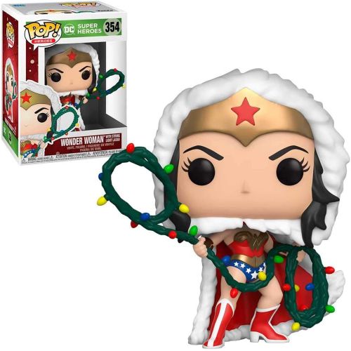 펀코 Funko Pop! DC Heroes: DC Holiday Wonder Woman with String Light Lasso Vinyl Figure