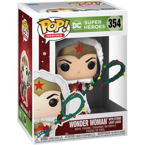 펀코 Funko Pop! DC Heroes: DC Holiday Wonder Woman with String Light Lasso Vinyl Figure