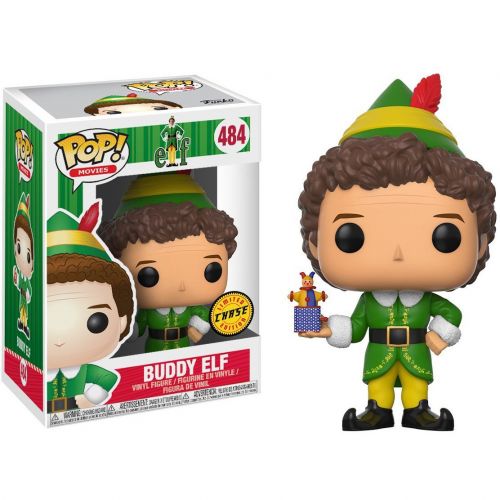 펀코 FunKo Funko Buddy Elf (Chase Edition) POP! 영화 x 엘프 비닐 피규어 + 1 클래식 영화 트레이딩 카드 번들 (21380)