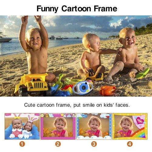  [아마존핫딜][아마존 핫딜] Funkprofi Kids Camera, Kids Digital Video Camera 5MP 1080P HD Recorder Camcorder with 32GB TF Memory Card, 1.77 Inch Screen, Funny Photo Frame, Ideal Kids Toys for Boys and Girls
