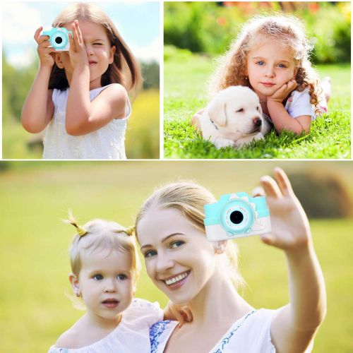  [아마존핫딜][아마존 핫딜] Funkprofi Kids Camera with WiFi, 24 Megapixel HD Kids Digital Camera, Shockproof Video Camcorder with 32GB TF Card and Soft Dinosaur Silicone Cover, 2 Inch IPS Screen, Gift for 4-8