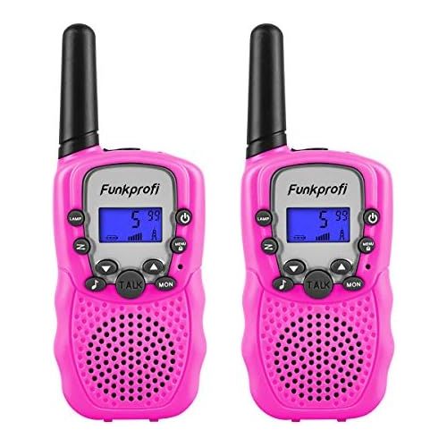  [아마존베스트]Funkprofi Walkie Talkies for Kids, Long Range 22 Channels HD Sound Two Way Radios with Belt Clip and Flashlight, Birthday Toy Gift for Boys & Girls Age 3-12 Years Old, Suitable for