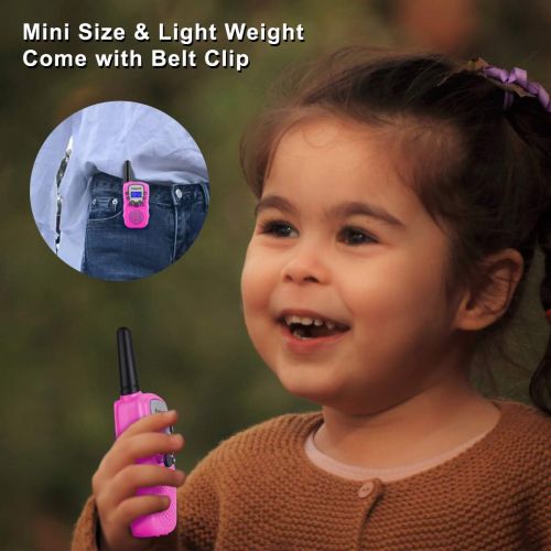  [아마존베스트]Funkprofi Walkie Talkies for Kids, Long Range 22 Channels HD Sound Two Way Radios with Belt Clip and Flashlight, Birthday Toy Gift for Boys & Girls Age 3-12 Years Old, Suitable for