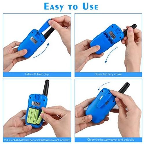  [아마존베스트]Funkprofi Walkie Talkies for Kids, 3 KMs Long Range 22 Channels Rechargeble Two Way Radios for Boys and Girls, Walky Talky for Age 3-12 Years Old Kids, Outside Play Toys for Hiking