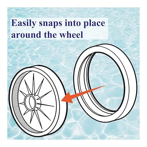  Funmit Pool Cleaner All Purpose Tire Replacement Part Compatible with Polaris 280 360 180 380 C10 C-10 Pack of 3