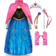 Funna Princess Costume for Toddler Girls Fancy Dress Party with Accessories