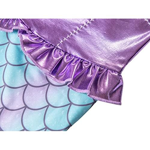  Funna Girls Mermaid Costume Princess Dress Up with Accessories