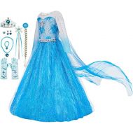 Funna Costume for Girls Princess Dress Up Costume Cosplay Fancy Party with Accessories