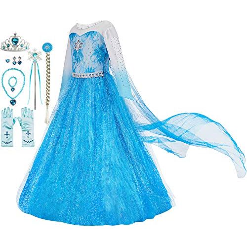  Funna Costume for Girls Princess Dress Up Costume Cosplay Fancy Party with Accessories