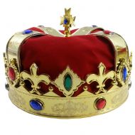 Funny+Party+Hats Royal Jeweled Kings Crown - Costume Accessory