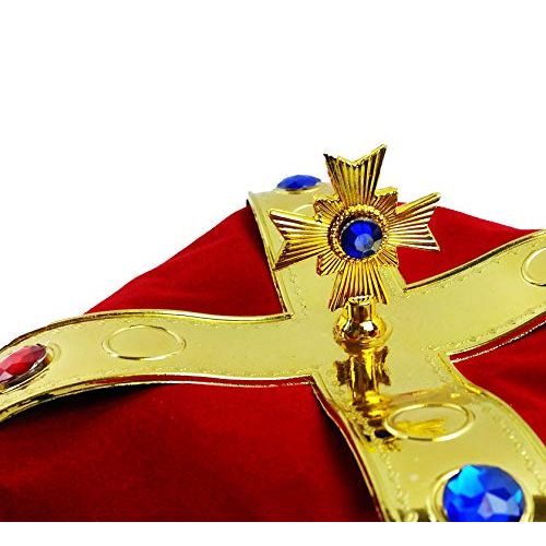  Funny+Party+Hats Royal Jeweled Kings Crown - Costume Accessory