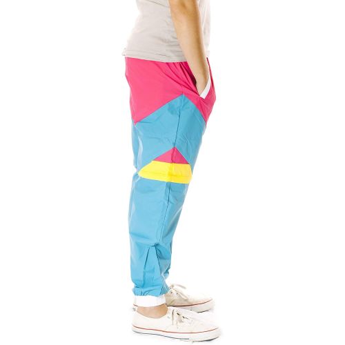  할로윈 용품Funny Guy Mugs 80s & 90s Retro Neon Windbreaker Pants - Convertible Shorts Or Pants