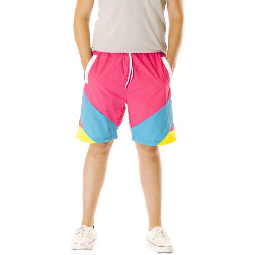  할로윈 용품Funny Guy Mugs 80s & 90s Retro Neon Windbreaker Pants - Convertible Shorts Or Pants