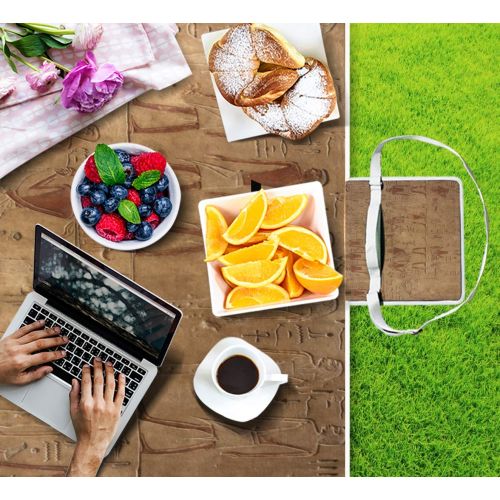  FunnyCustom Picnic Blanket Eiffel Tower Sunset Outdoor Blanket Portable Moisture Proof Picnic Mat for Beach Camping