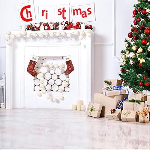 FunnyCustomShop OOshop Personalized Christmas Stockings Christmas Snowflake Red with Name Custom Xmas Holiday Fireplace Festive Gift Decor 17.52 x 7.87 Inch