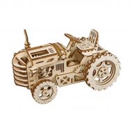 Funrarity Wooden Mechanical Models-Adult Craft Set-3D Laser Cutting Puzzle -Brain Teaser Educational and Engineering Toy - Tractor