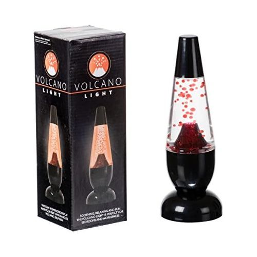  Funtime Gifts LED Mini Lava Volcano Lampe integriert, rot