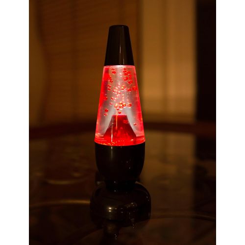  Funtime Gifts LED Mini Lava Volcano Lampe integriert, rot