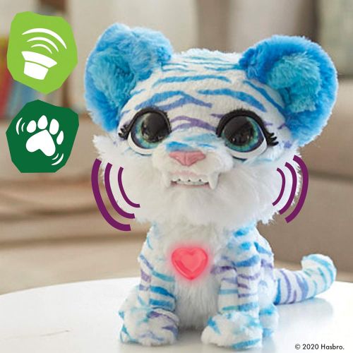  [아마존베스트]FurReal friends furReal North The Sabertooth Kitty Interactive Plush Pet Toy, 35+ Sound & Motion Combinations, Ages 4 and Up