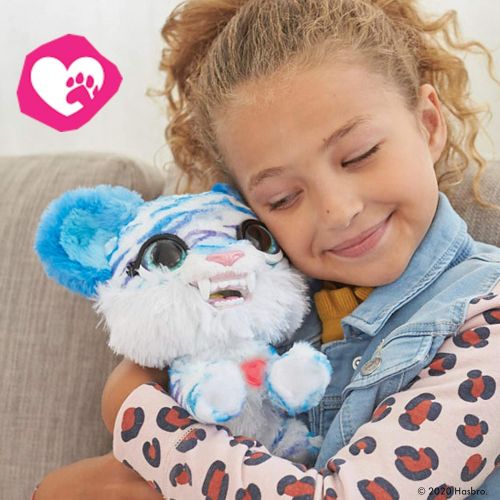  [아마존베스트]FurReal friends furReal North The Sabertooth Kitty Interactive Plush Pet Toy, 35+ Sound & Motion Combinations, Ages 4 and Up